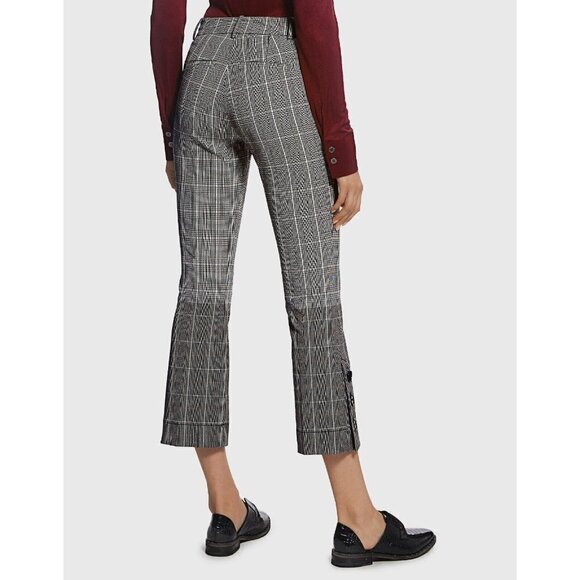 DEREK LAM 10 CROSBY 0 Two-toned Plaid Flannel Button Flare Cropped Pant $395US - Picture 4 of 11